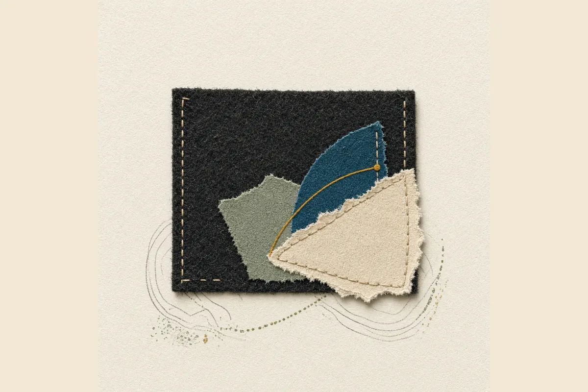 An open spool rests beside a blank reply card with no address or writing.